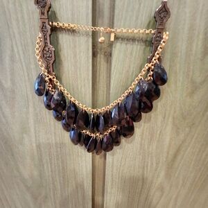 Kate spade black and gold colored necklace